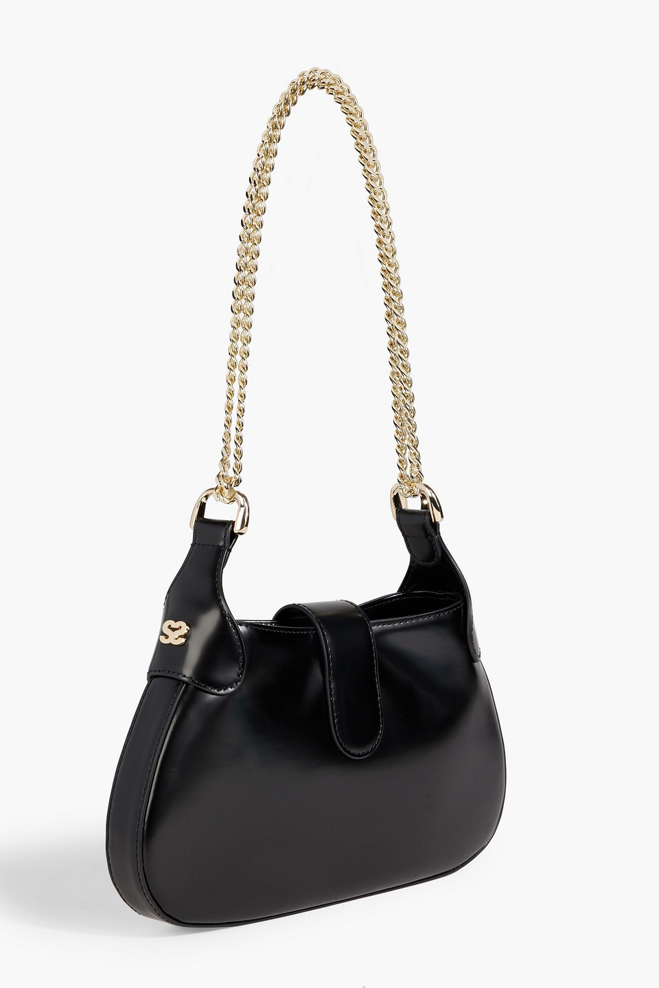 Sandro Janet Shoulder Bag In Black