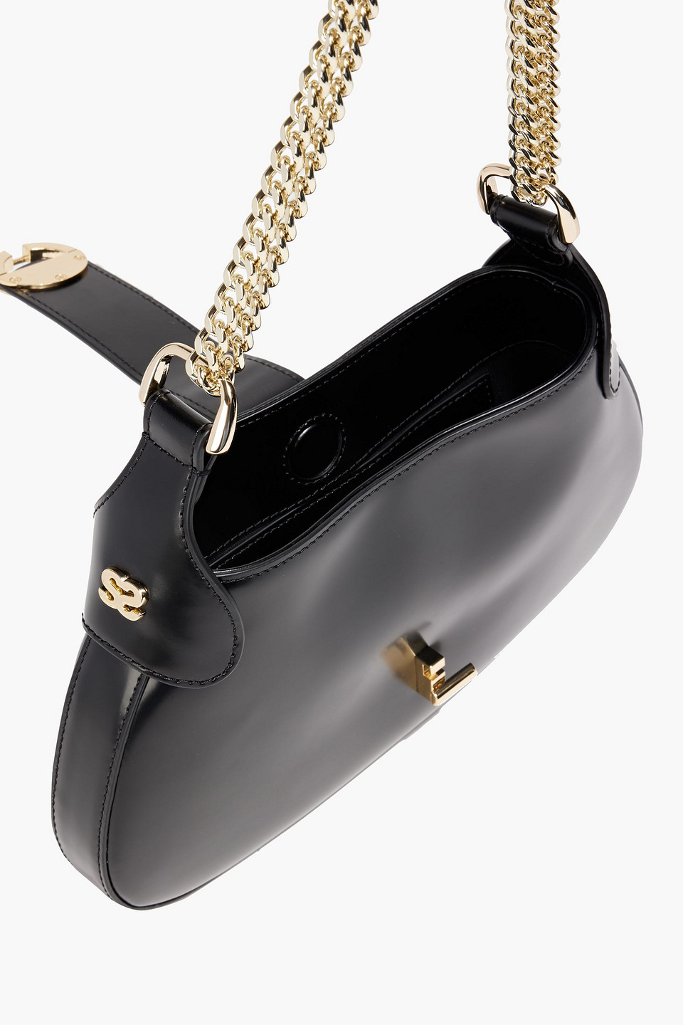 Sandro Janet Shoulder Bag In Black