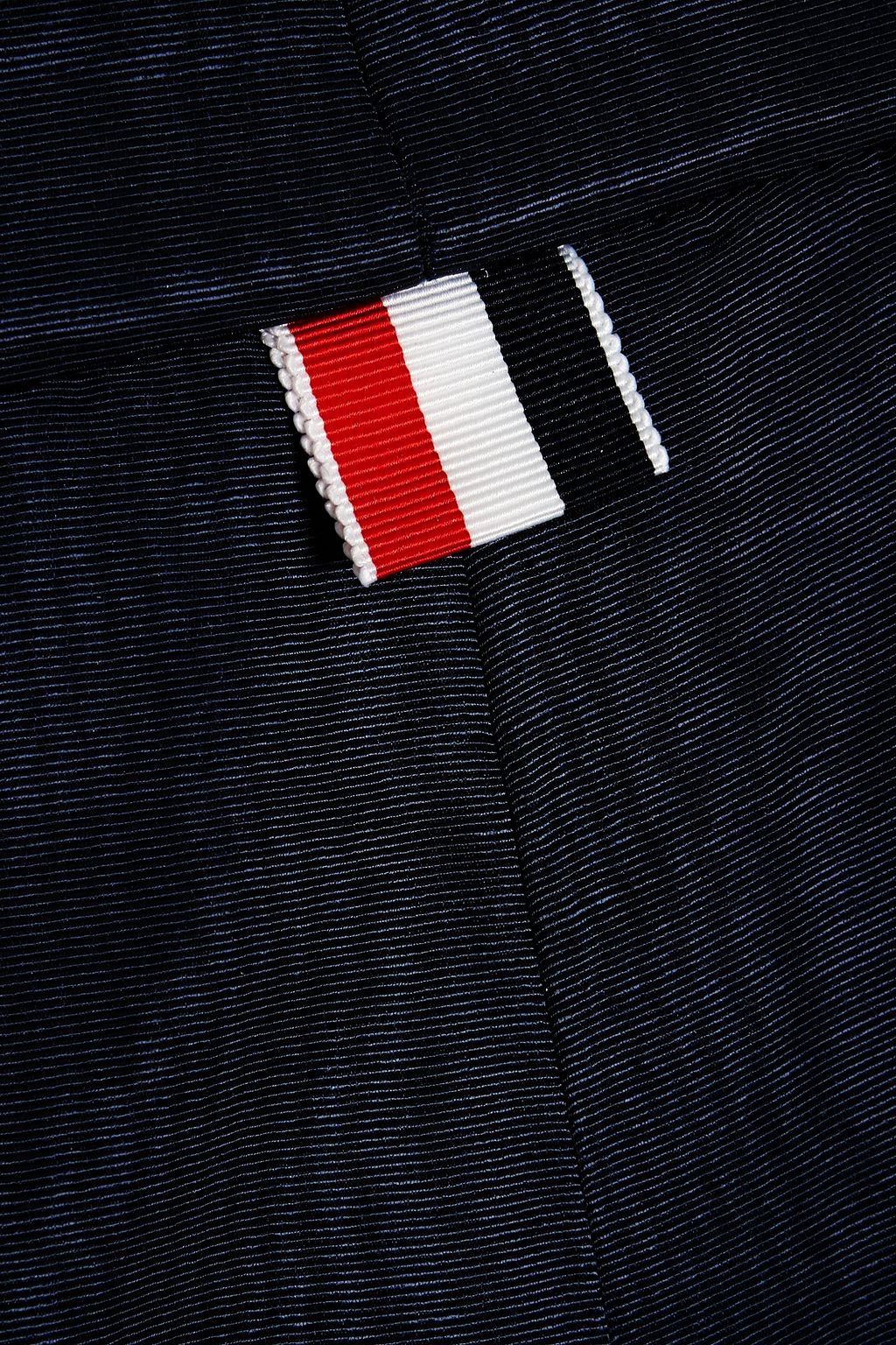 THOM BROWNE Wool-felt and moire culottes