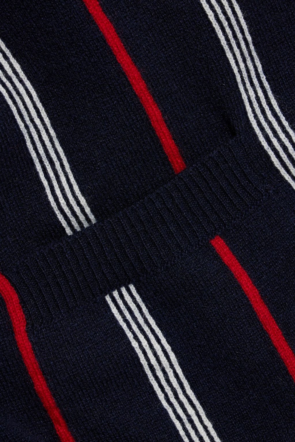 THOM BROWNE Striped cashmere cardigan