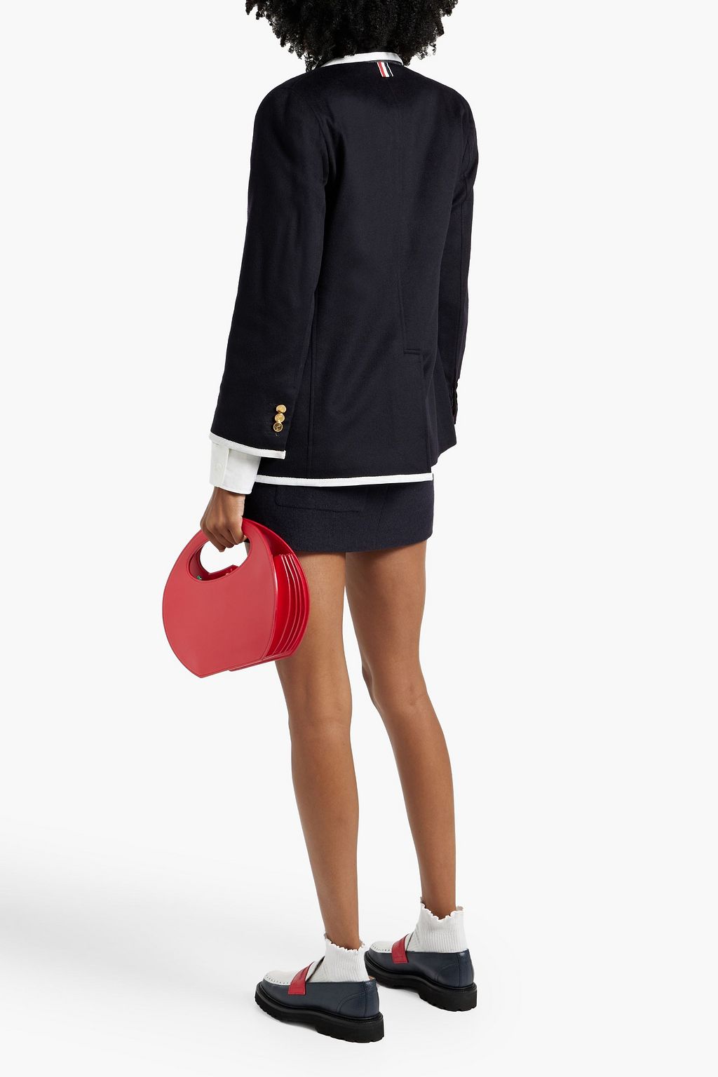 THOM BROWNE Double-breasted cashmere-felt blazer