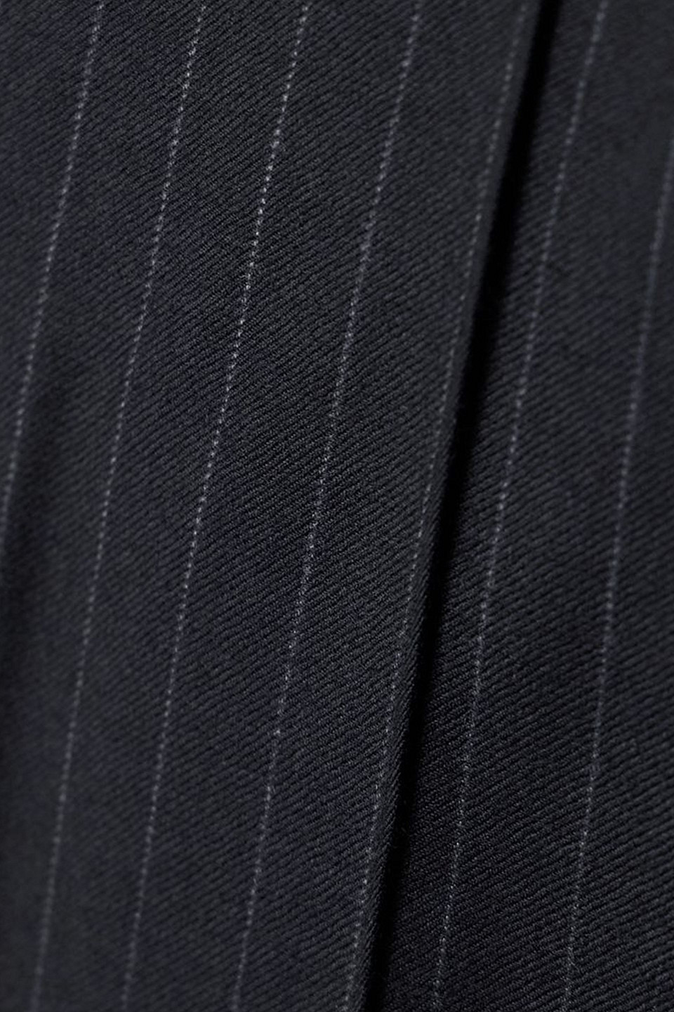 Beare Park Peony Pinstriped Wool-twill Straight-leg Pants In Midnight Blue