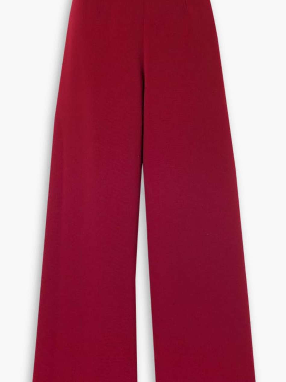 crepe wide-leg pants
