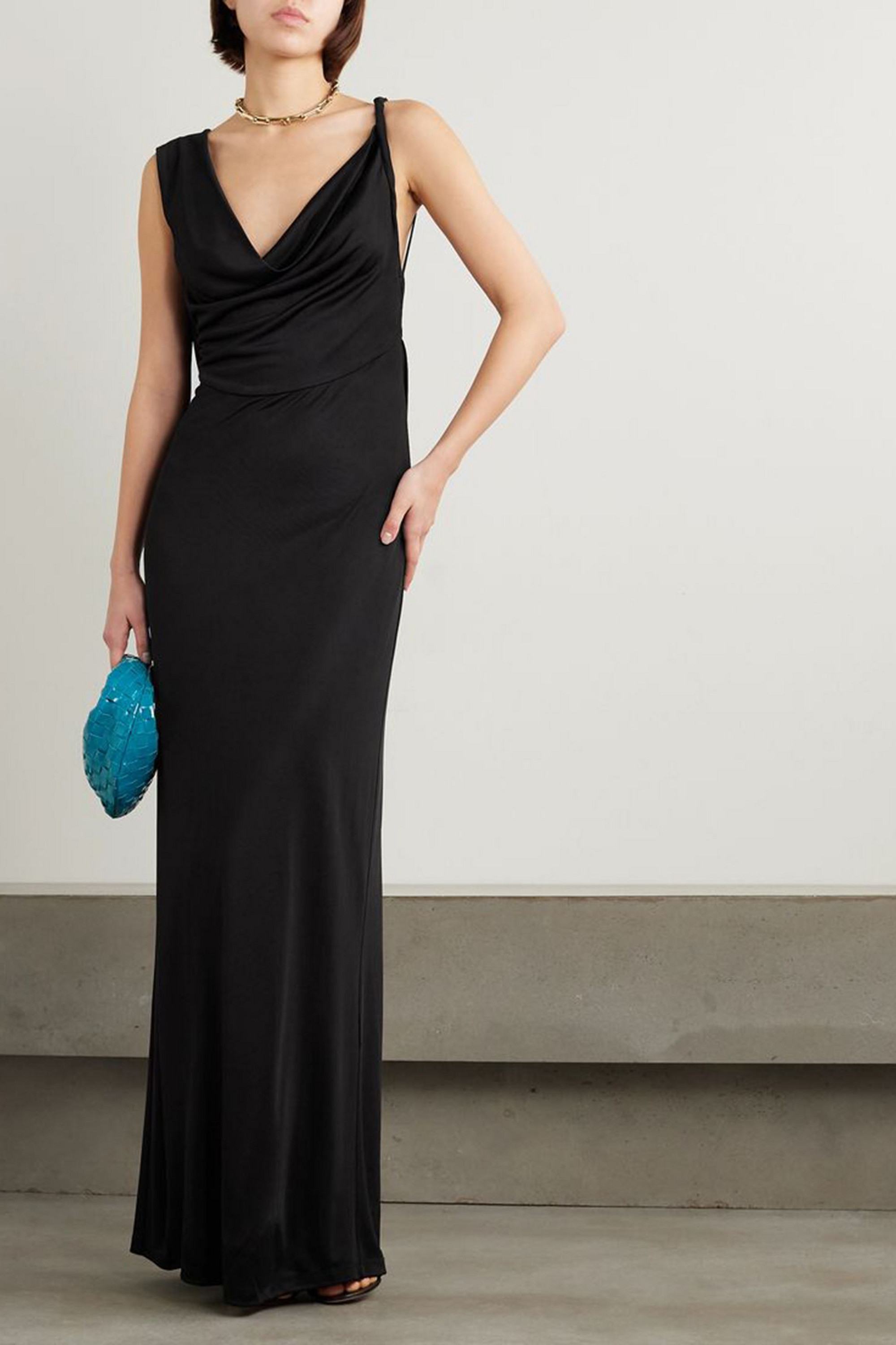 Michael Lo Sordo Twisted draped jersey gown