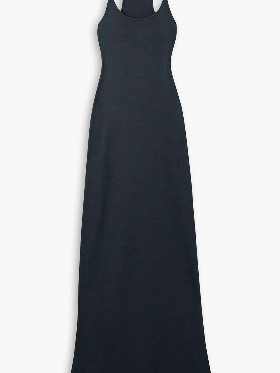 ribbed cotton-jersey maxi dress