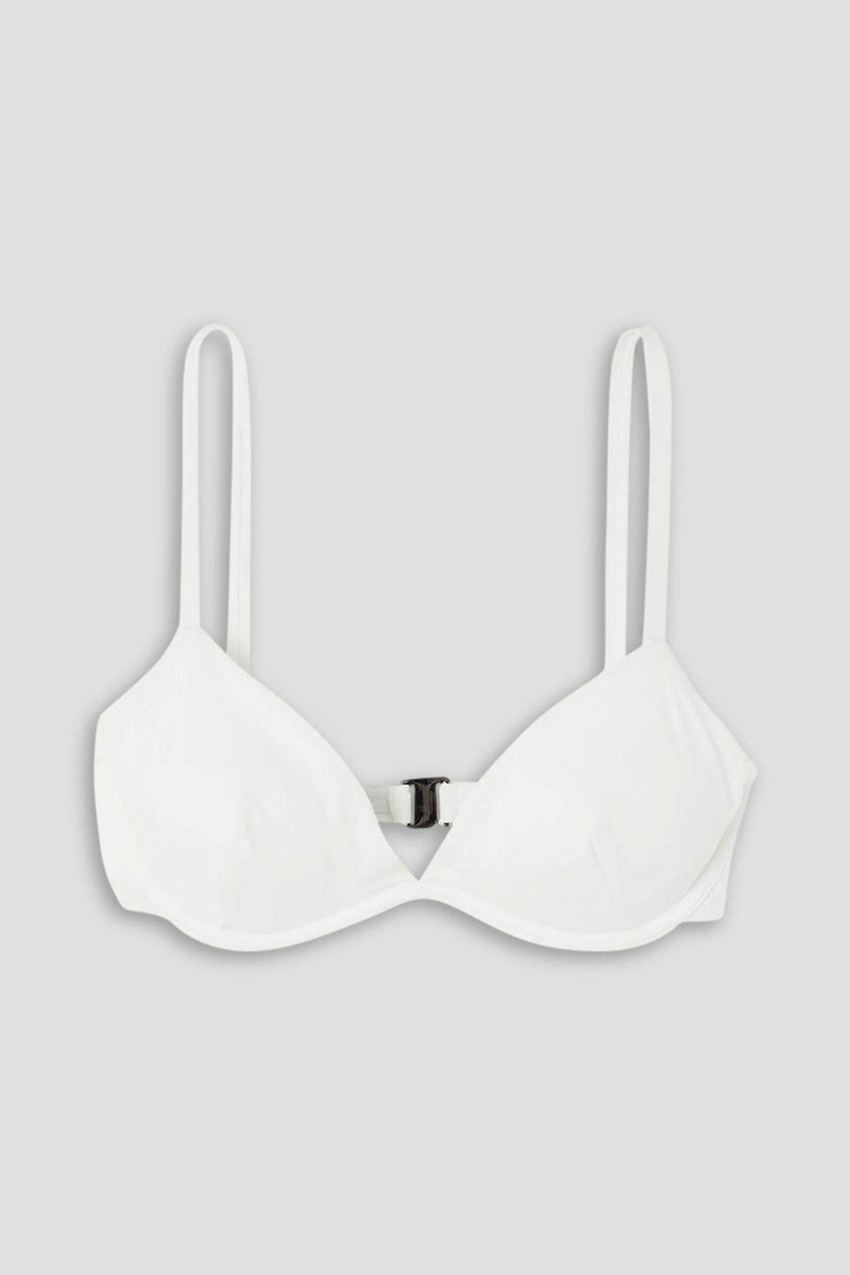 Form And Fold D-g The Triangle Underwired Bikini Top In White