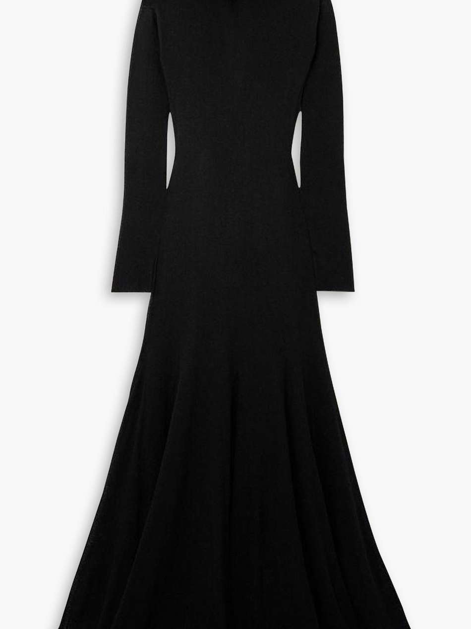 jenna wool turtleneck maxi dress