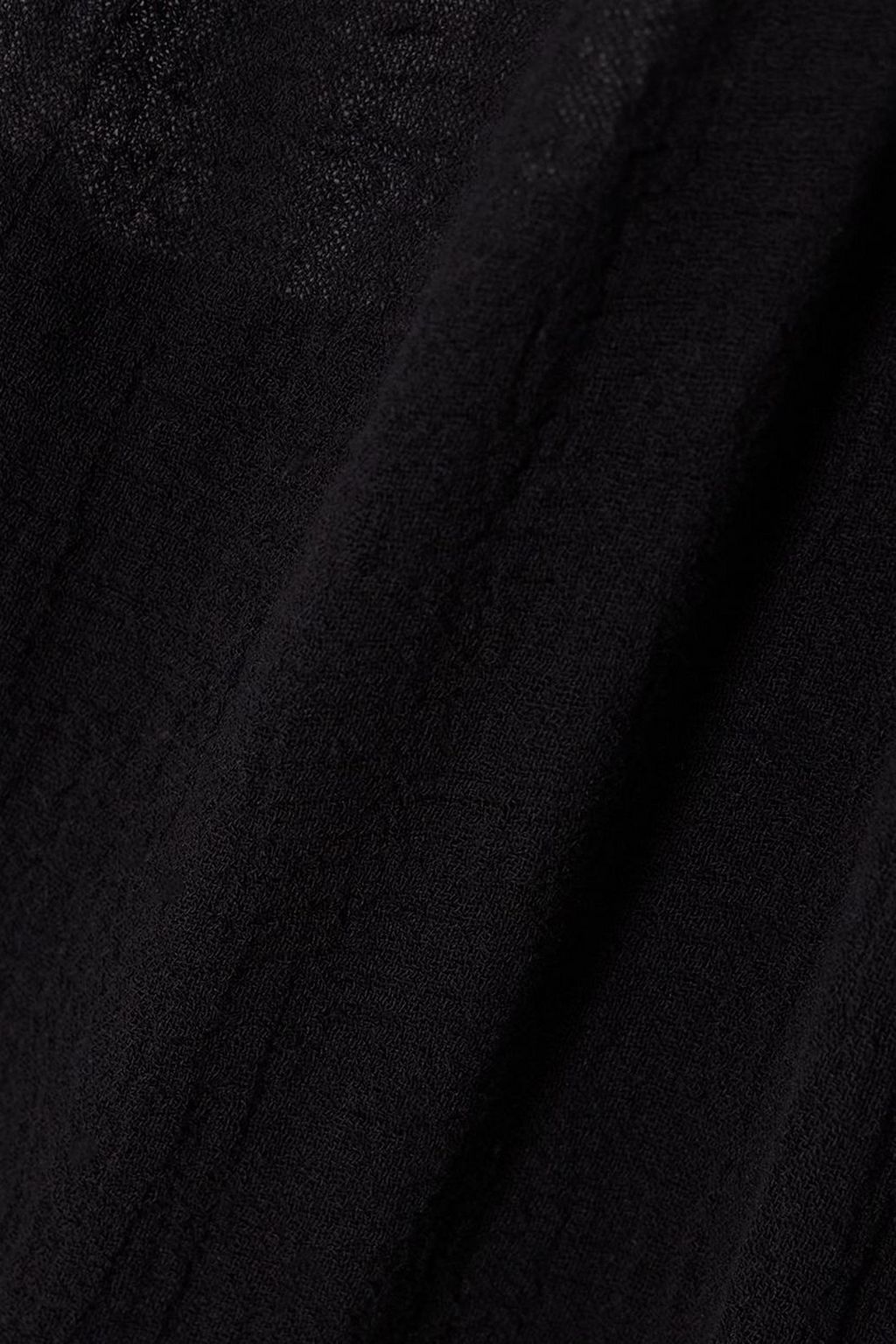 CARAVANA Edahi leather-trimmed cotton-gauze maxi dress