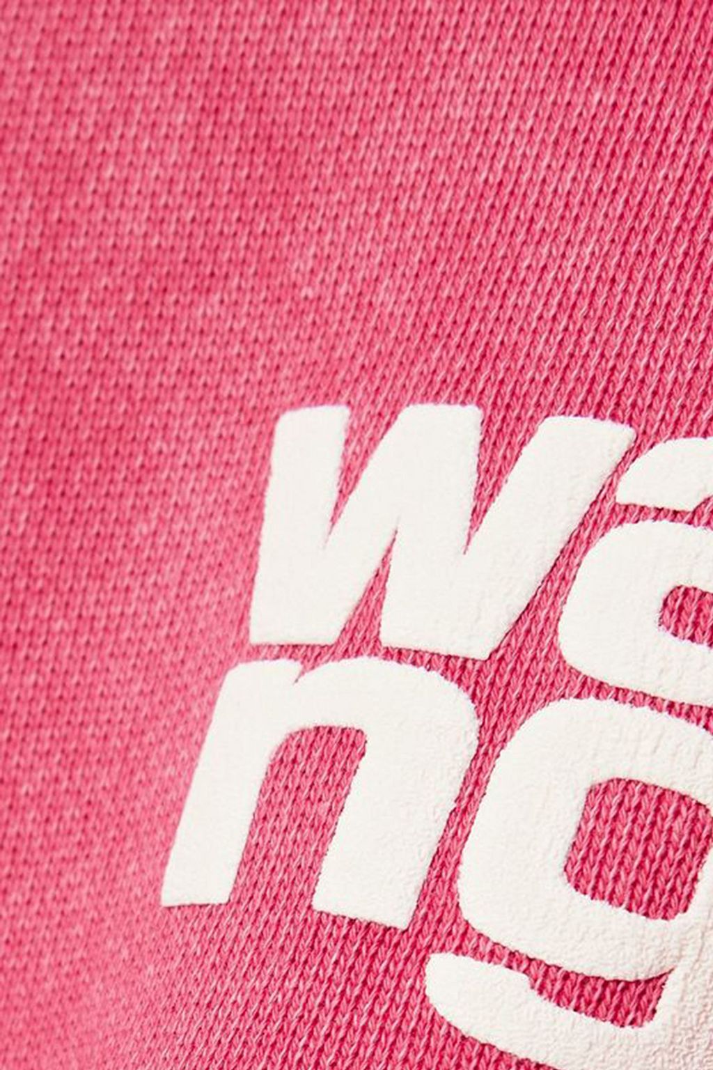 ALEXANDERWANG.T Appliquéd cotton-blend fleece sweatshirt
