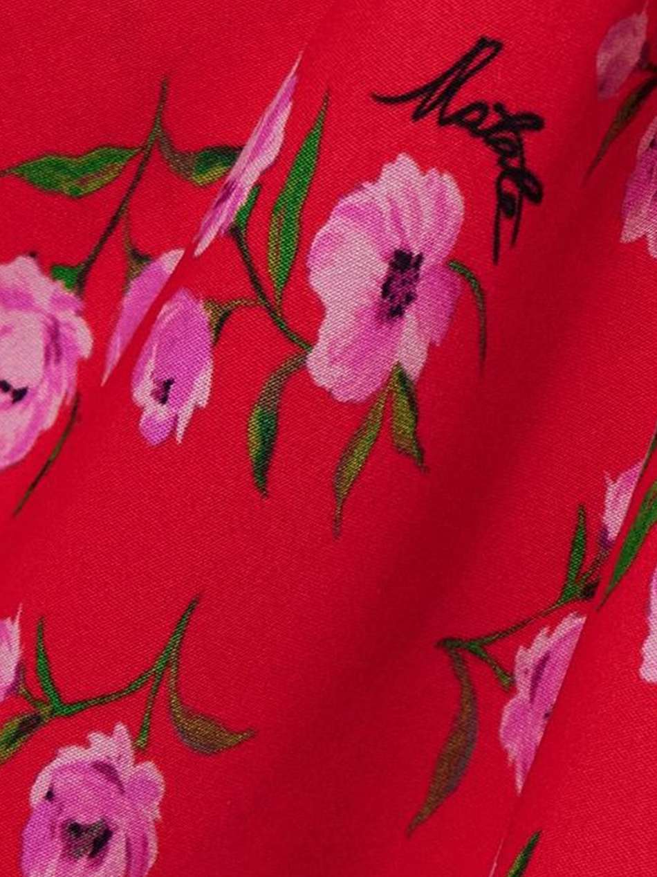 floral-print satin maxi dress