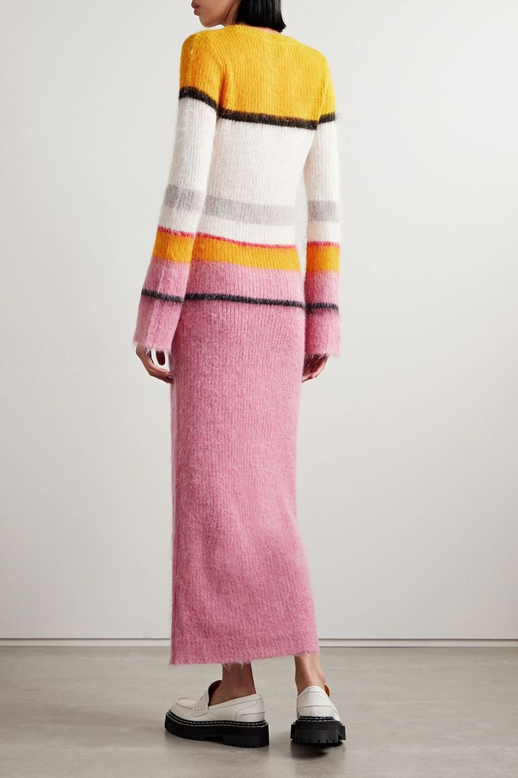 ZANKOV Matilda striped brushed knitted maxi dress