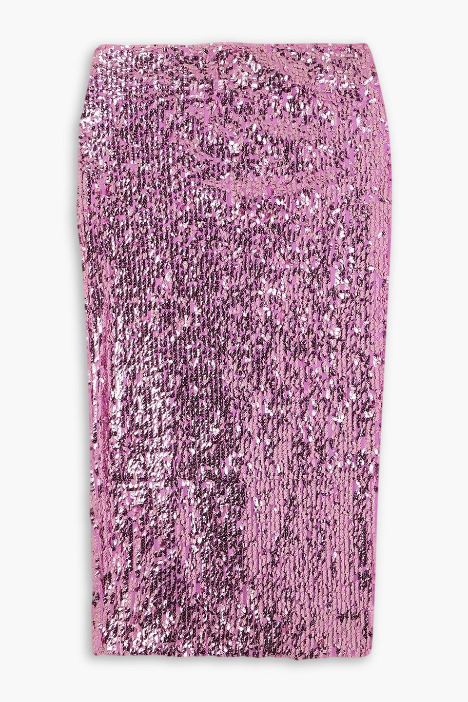 Rotate Birger Christensen + Net Sustain Tasha Sequined Recycled-tulle Midi Skirt In Pink