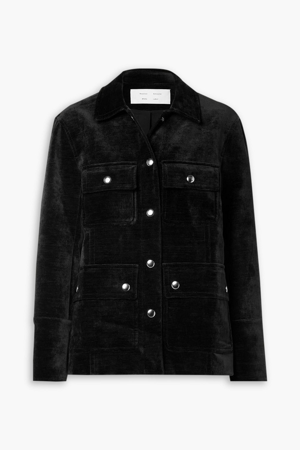 Proenza Schouler Stella Velvet Jacket In Black