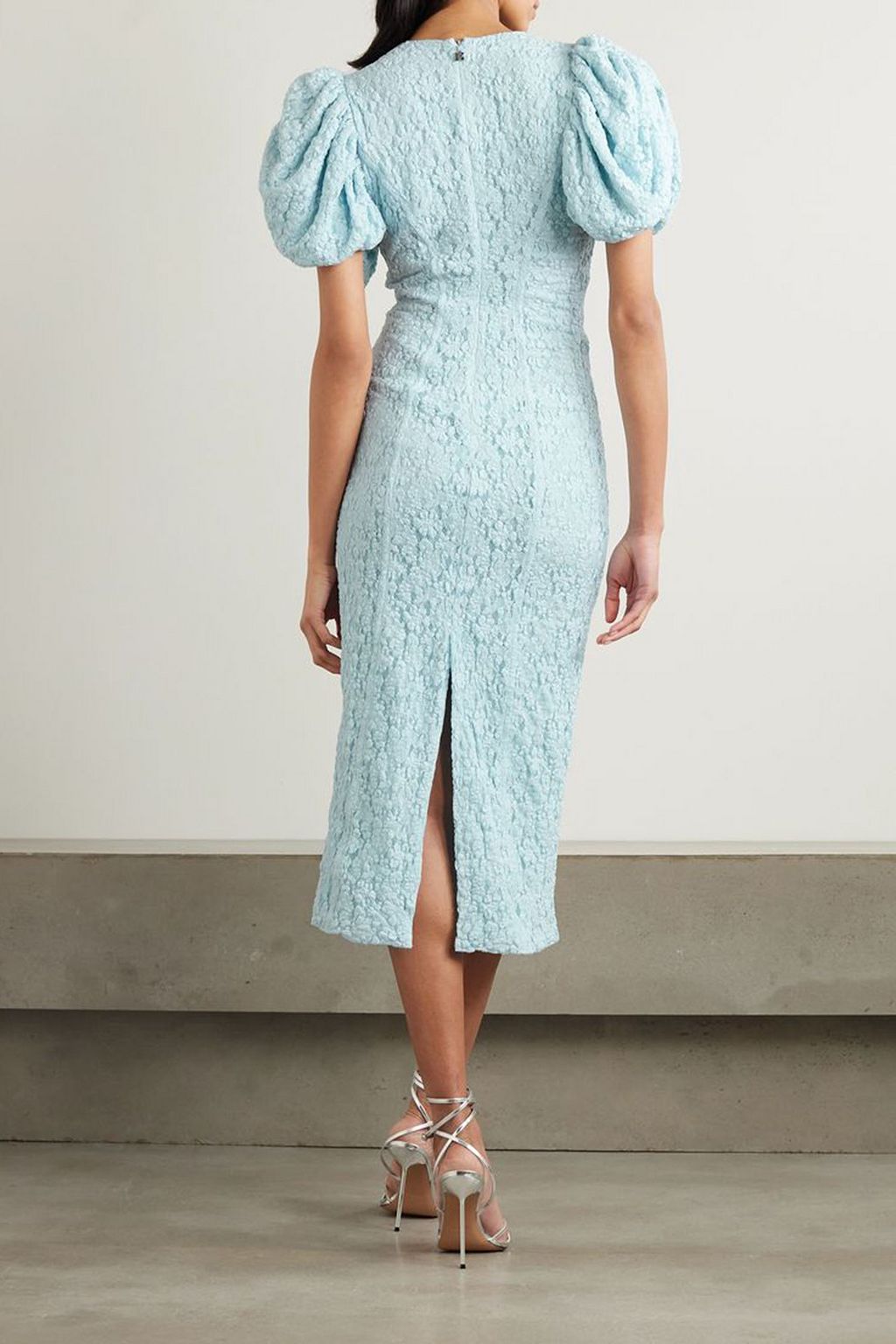 ROTATE BIRGER CHRISTENSEN Gathered lace midi dress
