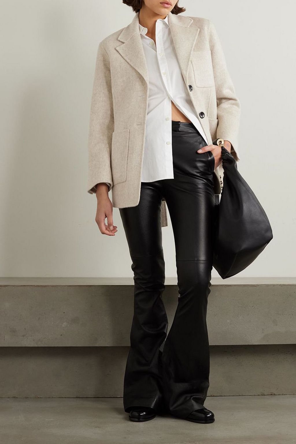 PROENZA SCHOULER PSWL Amalia brushed wool-blend blazer