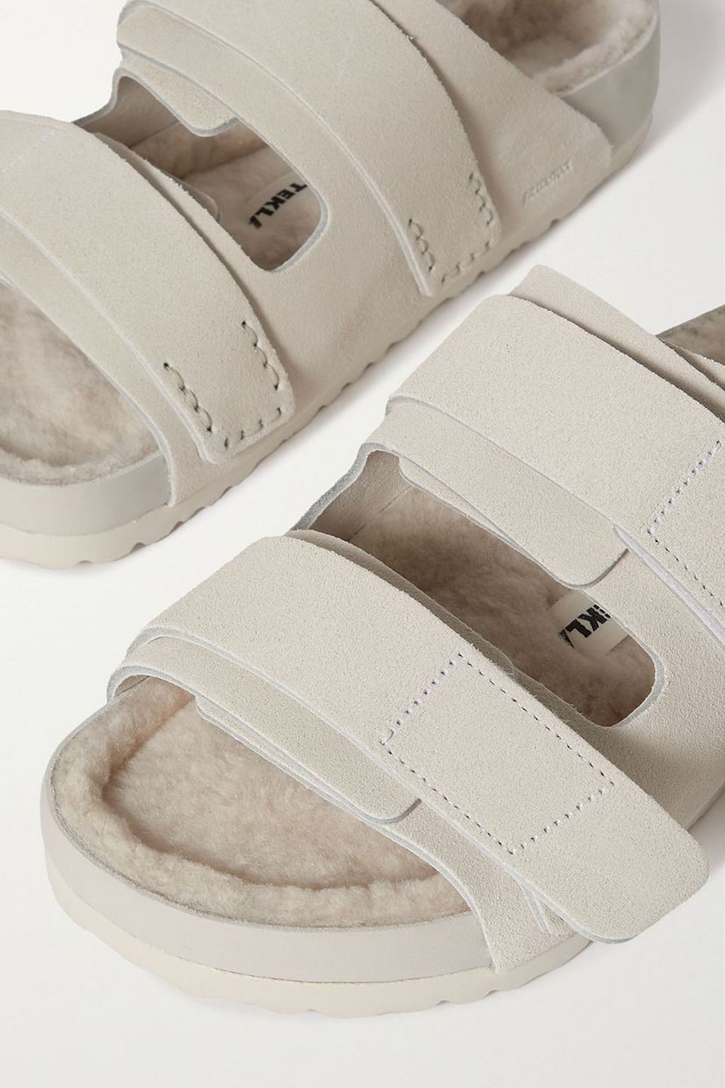 BIRKENSTOCK X TEKLA Uji shearling-lined suede sandals