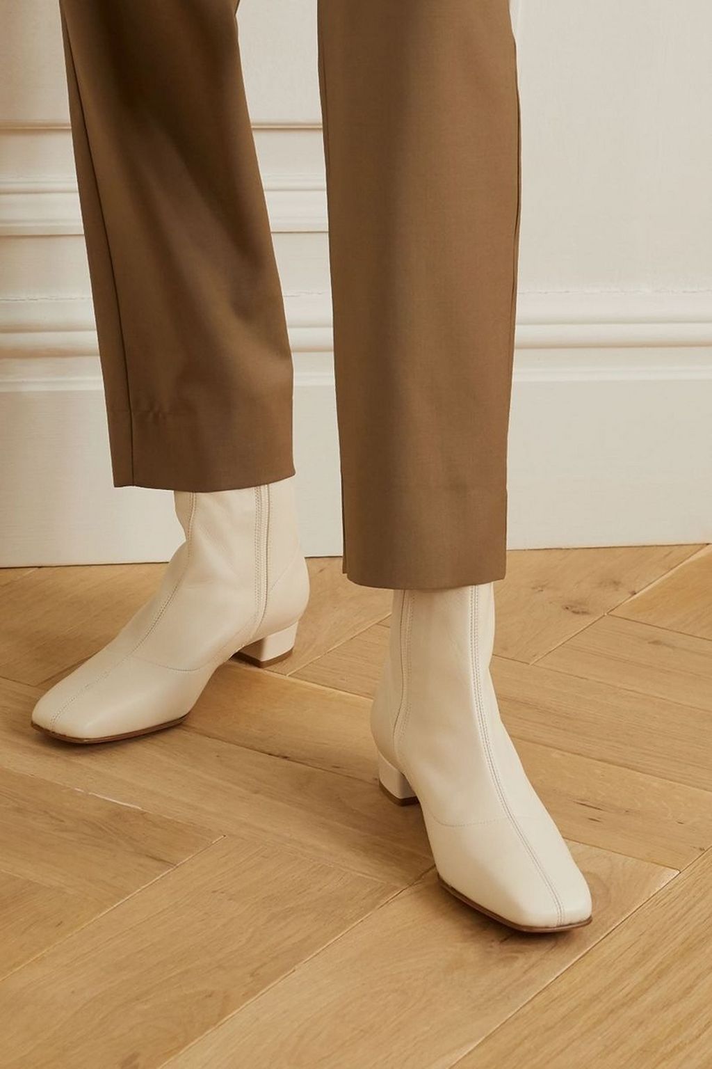 BY FAR Este leather ankle boots
