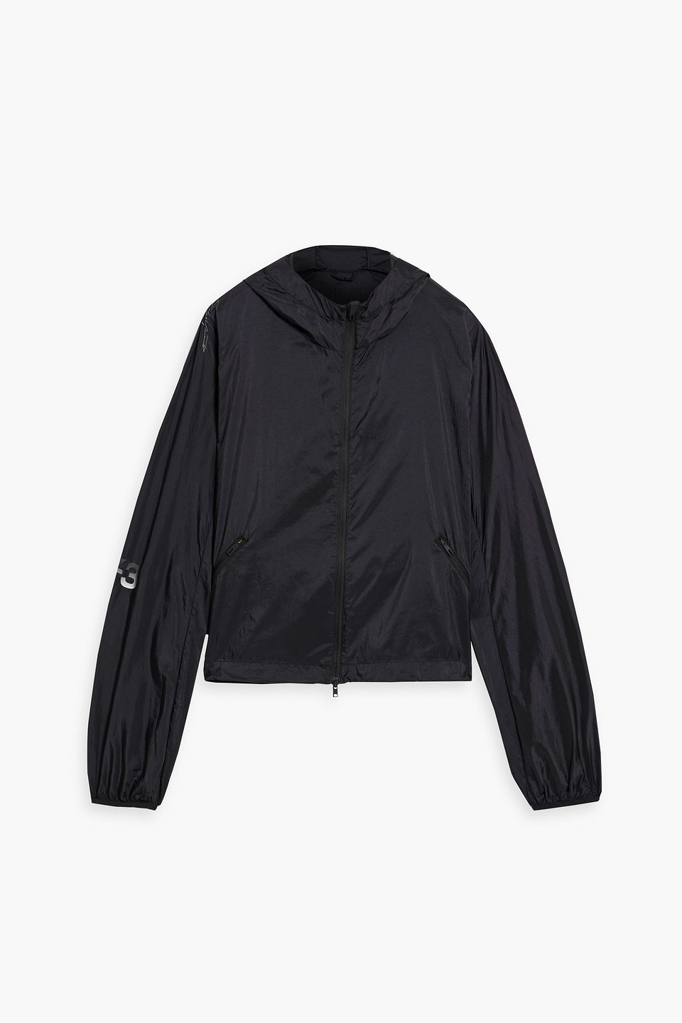 Shell hooded jacket