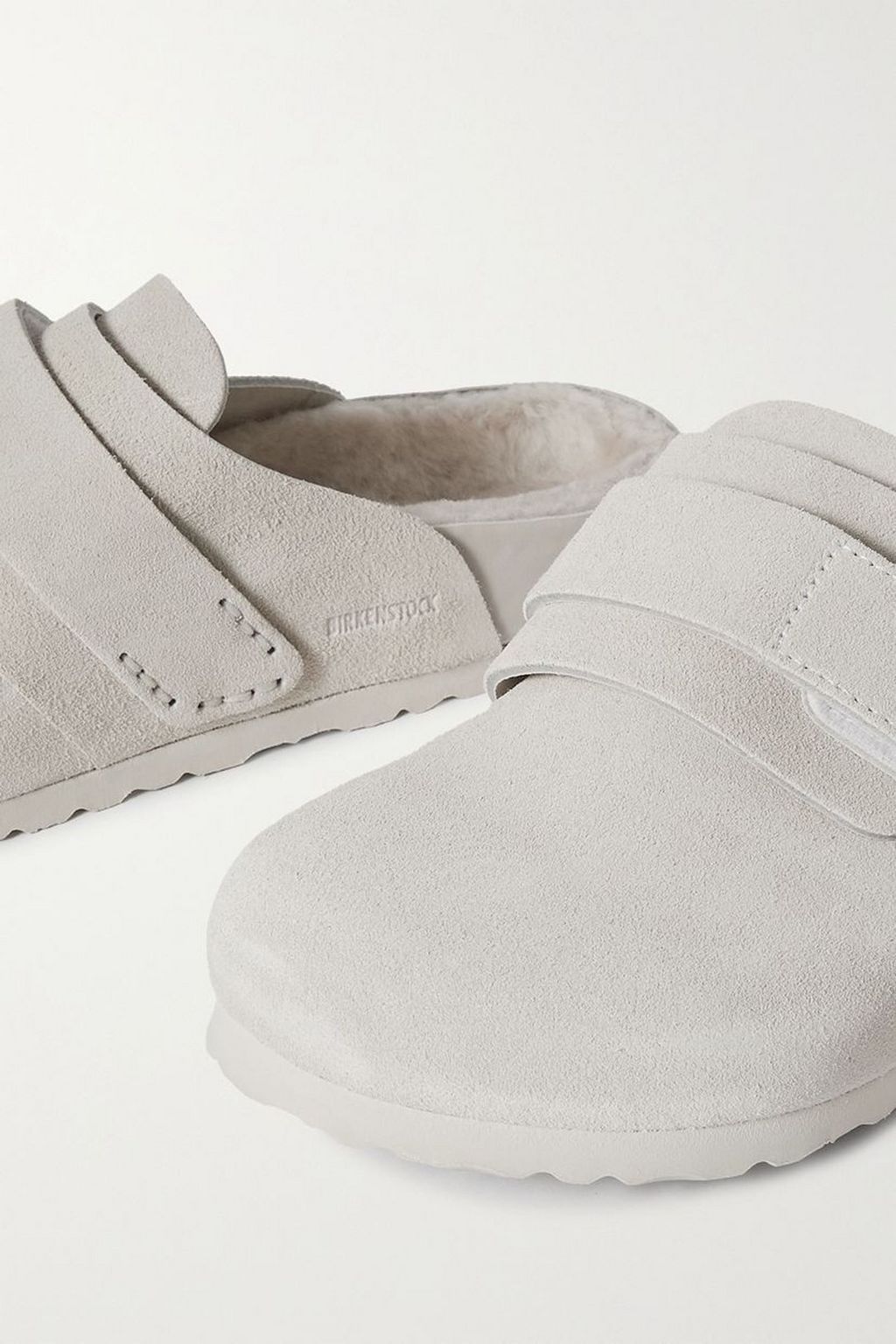 BIRKENSTOCK X TEKLA Nagoya shearling-lined suede clogs