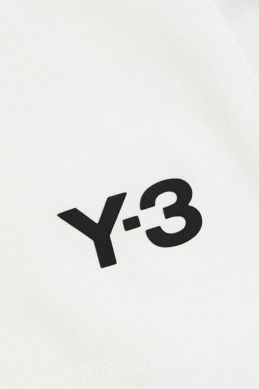 Y-3 سويت شيرت من الجيرسي والقطن بطبعة شعار العلامة