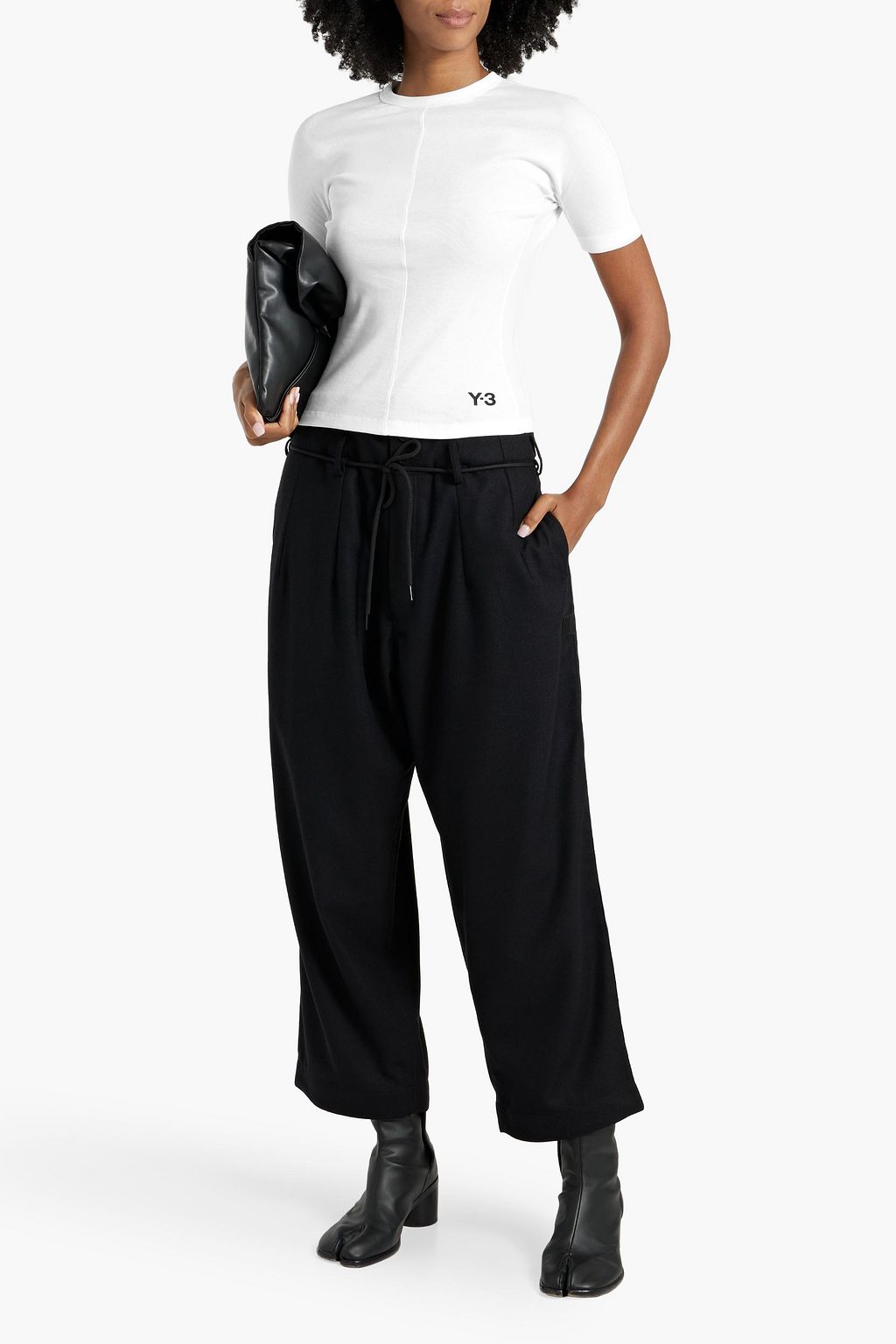 Y-3 Logo-print cotton-jersey T-shirt