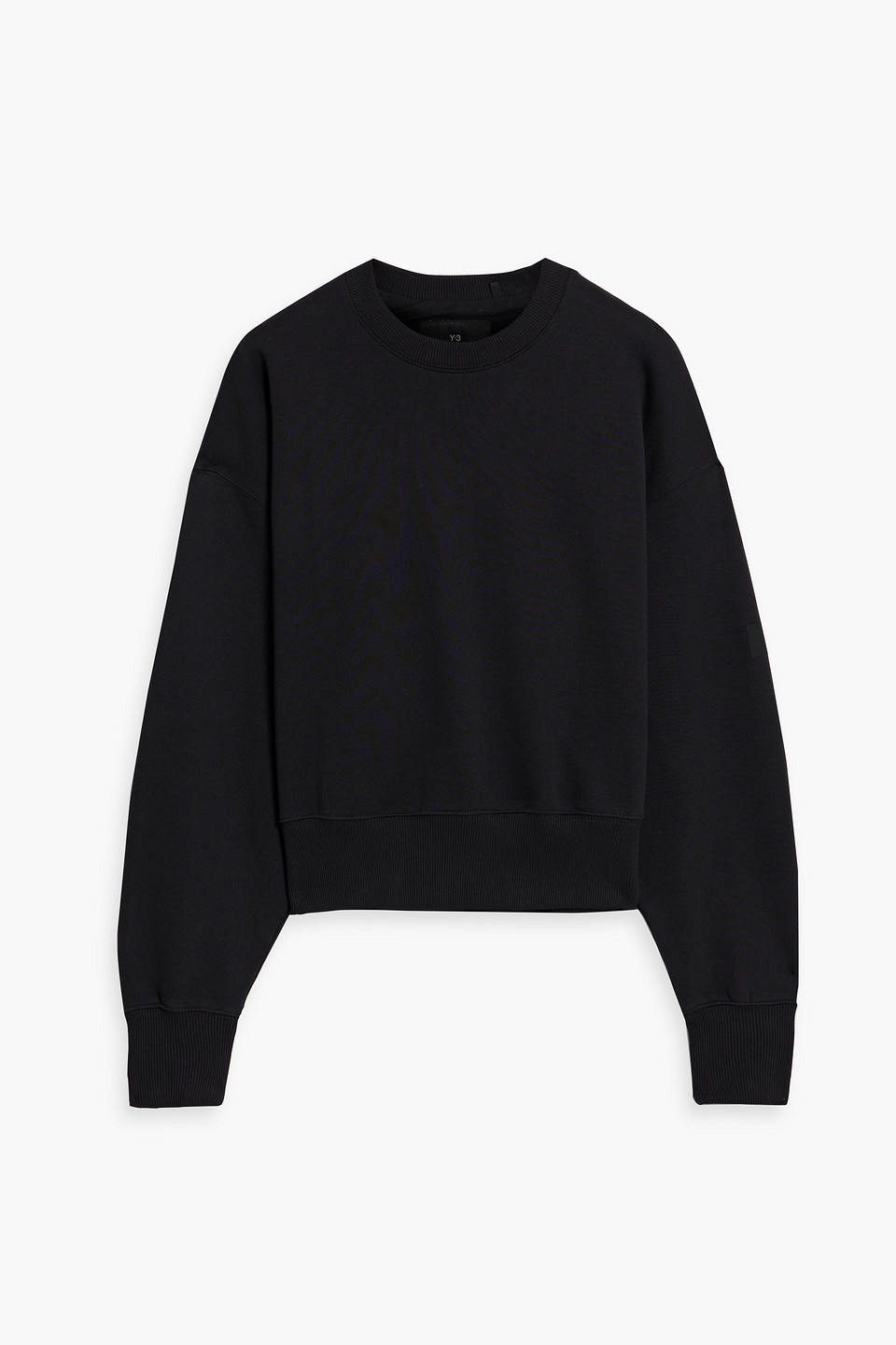French cotton-blend terry sweatshirt
