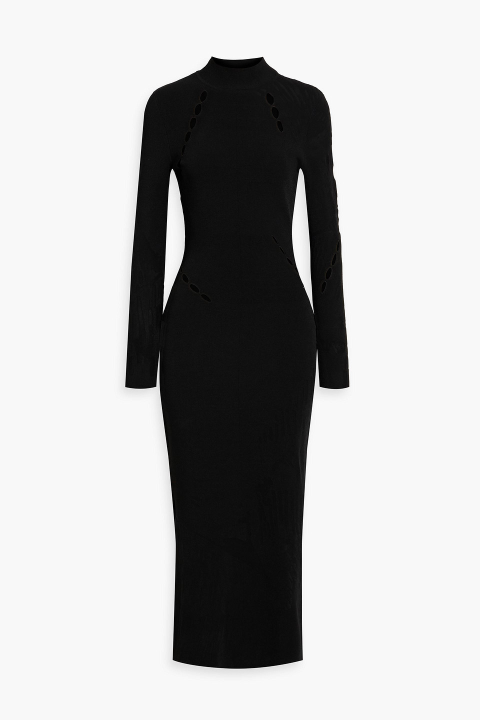 Y-3 Cutout Stretch-jersey Midi Dress In Black