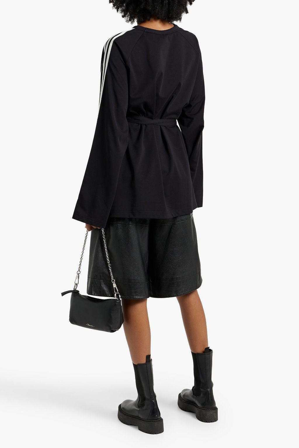 Y-3 Printed tech-jersey wrap top