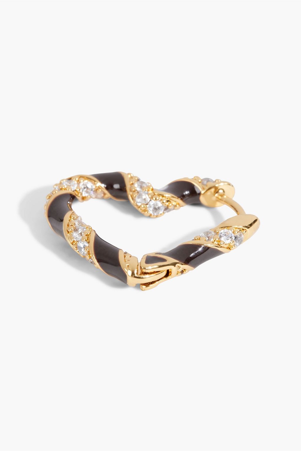 ZIMMERMANN Gold-tone, crystal and enamel earrings