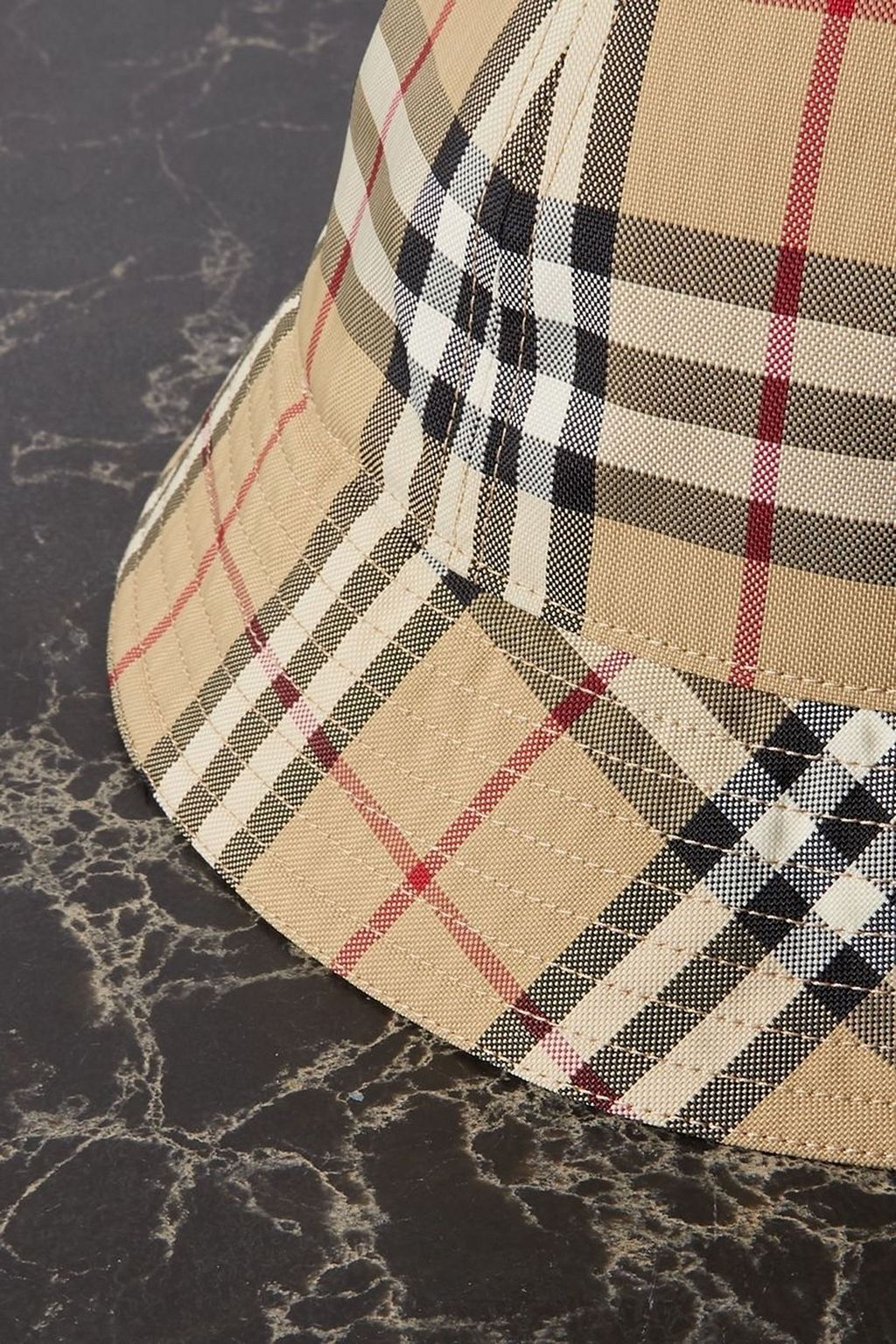 BURBERRY Checked canvas bucket hat