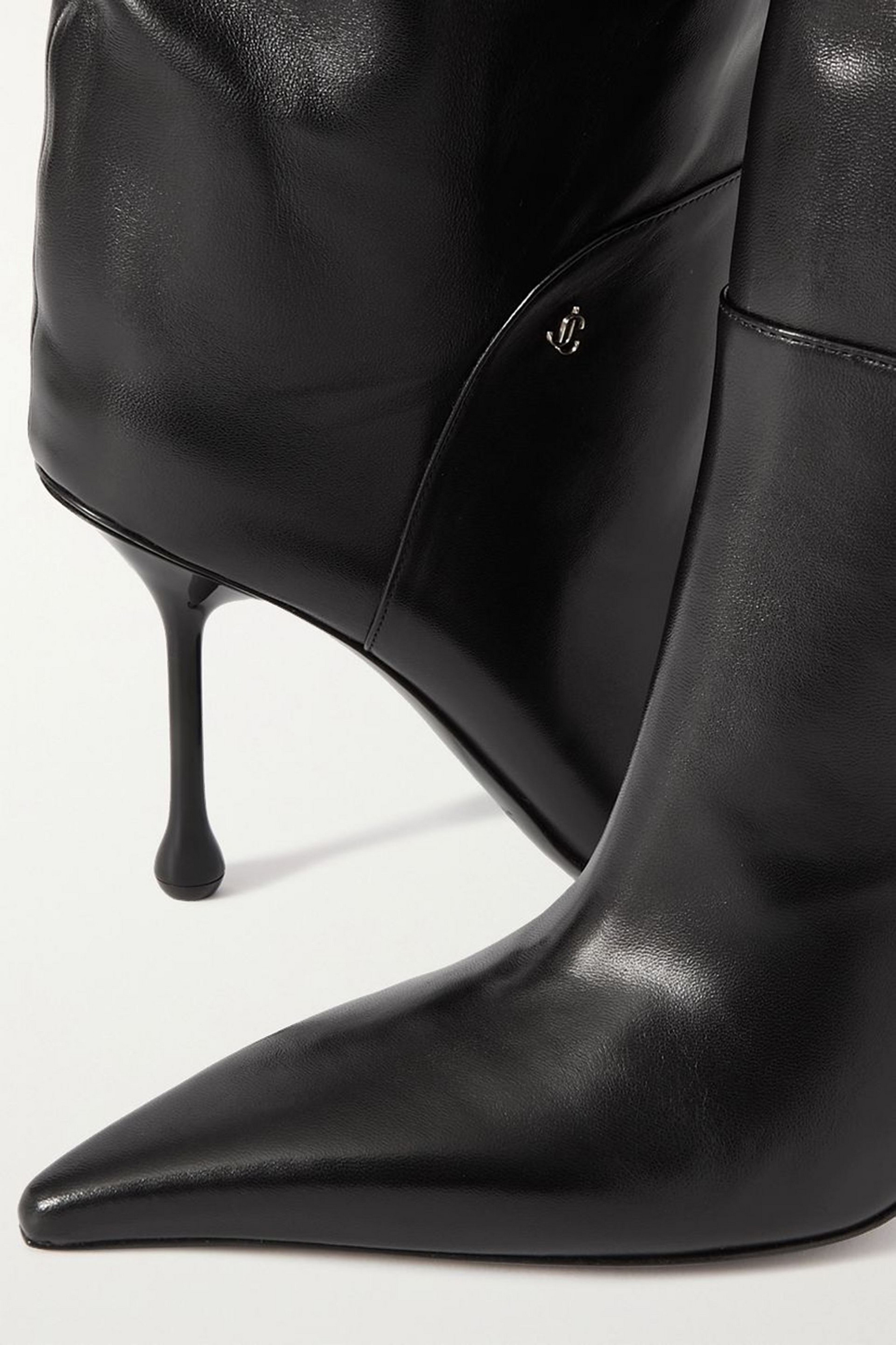 JIMMY CHOO - Cycas 95 leather over-the-knee boots | Plush