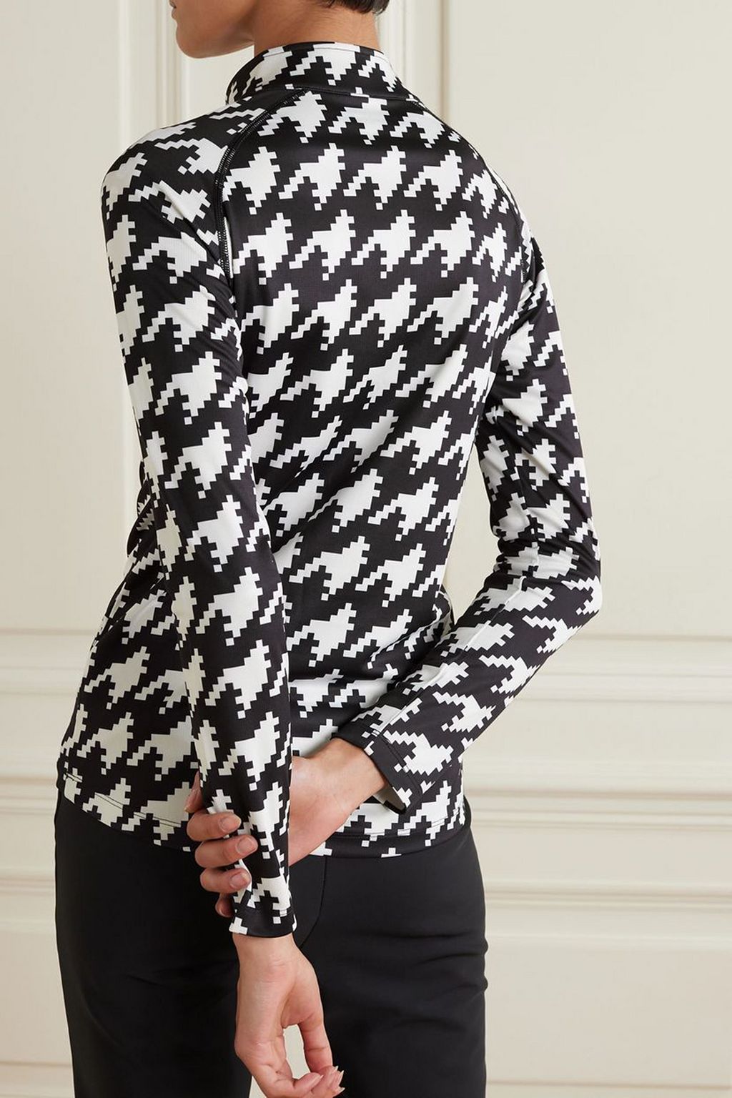 PERFECT MOMENT Printed stretch-jersey top