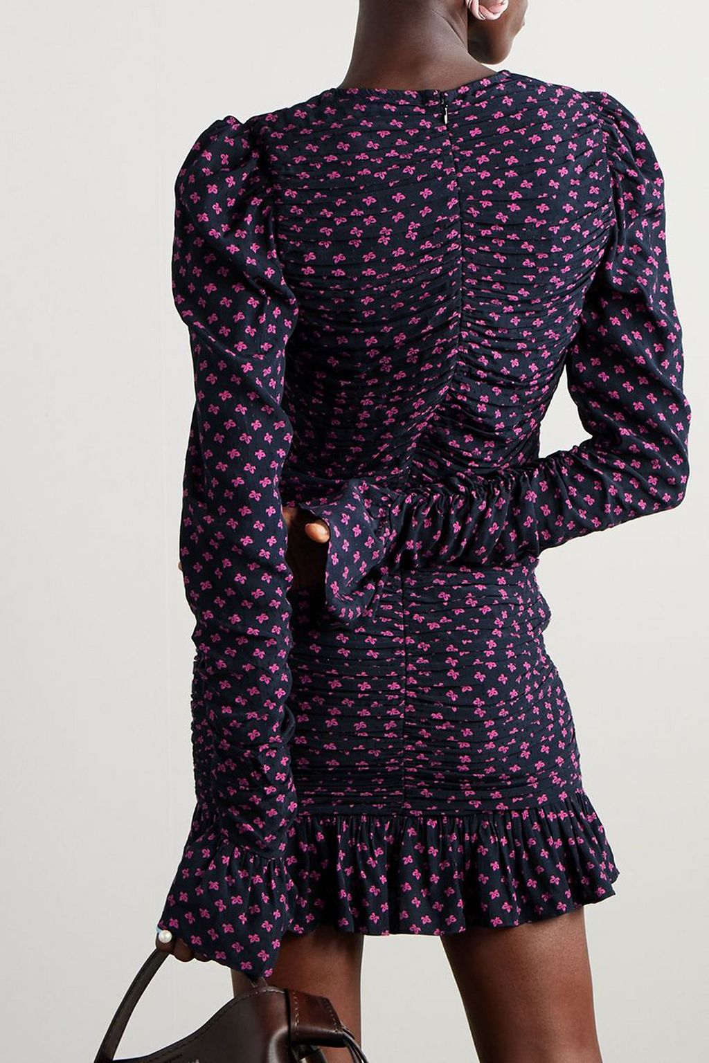 ROTATE BIRGER CHRISTENSEN Tulla ruffled jacquard mini dress