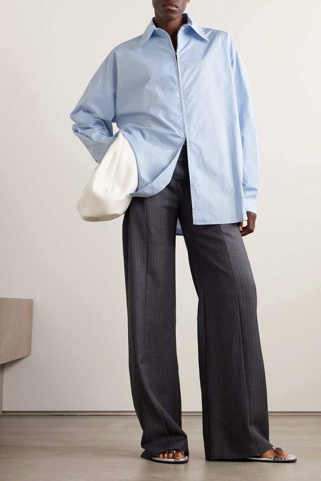 GAUGE81 Cosala striped cotton-poplin shirt