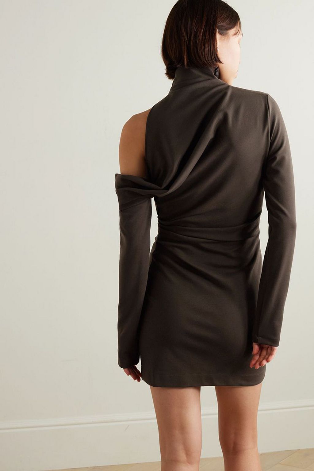 GAUGE81 Teresa asymmetric stretch-jersey mini dress