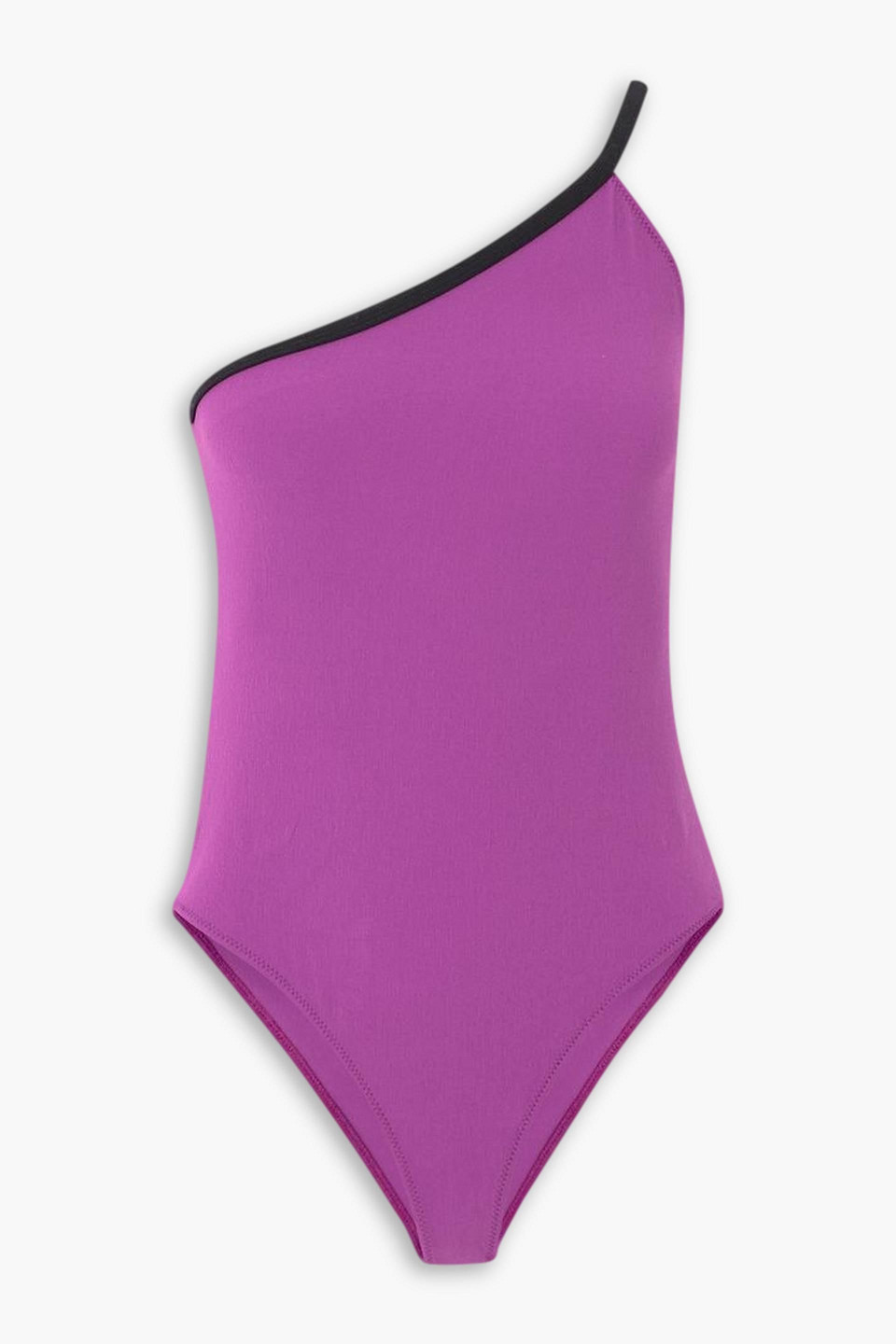 Lisa Marie Fernandez One-shoulder Swimsuit In Violett