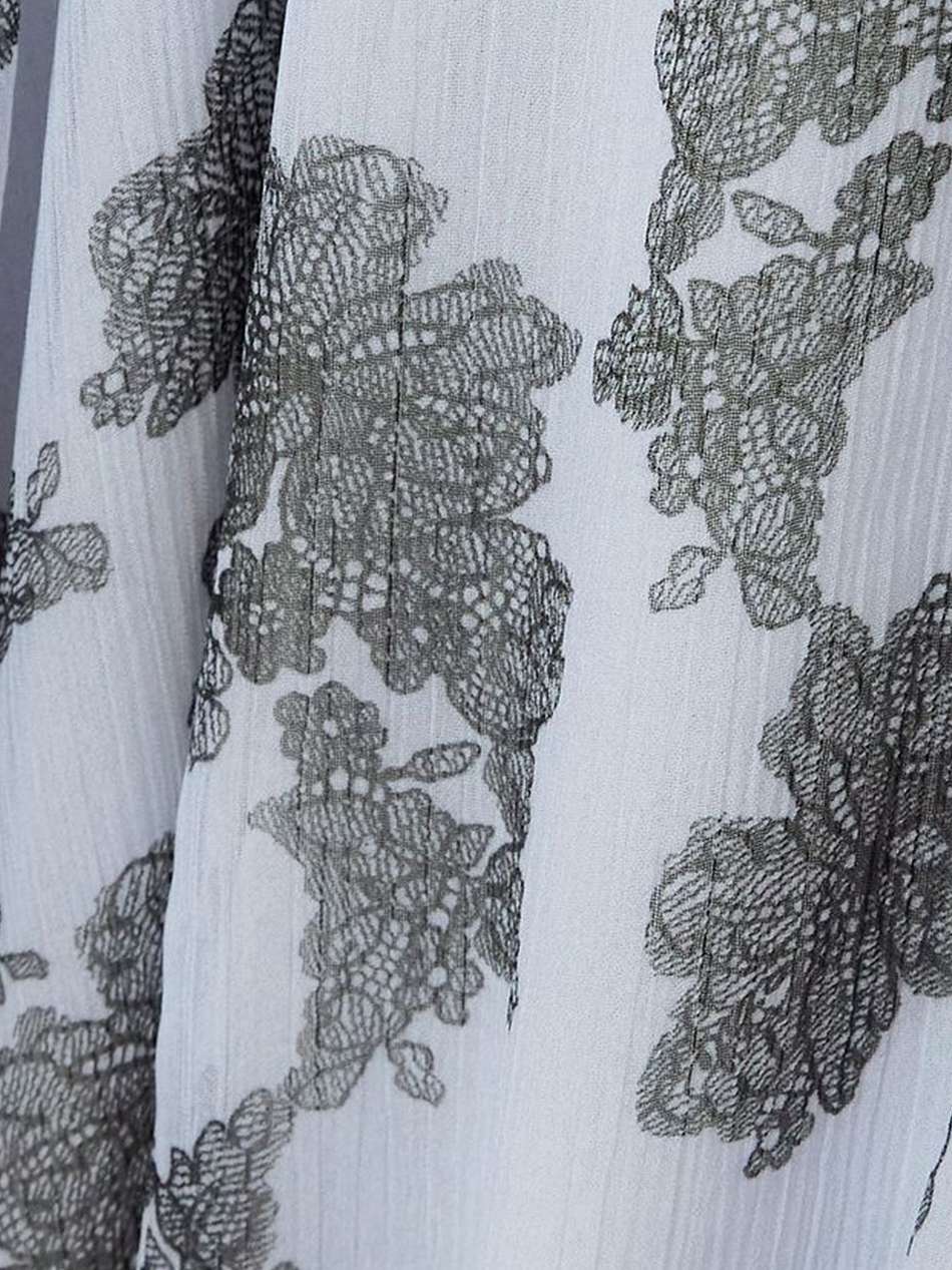 ginny floral-print crepon midi dress