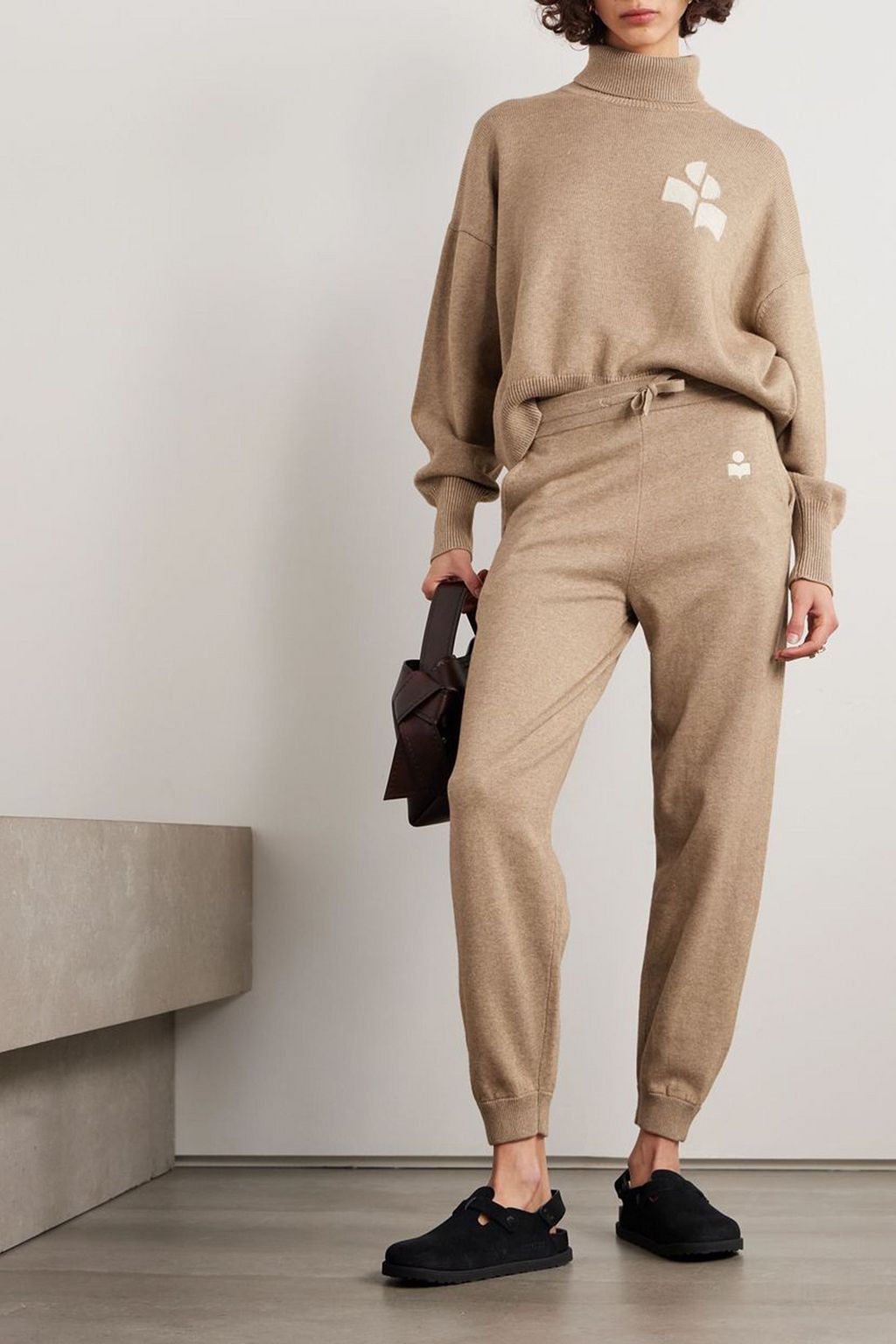 MARANT ÉTOILE Kira intarsia-knit track pants