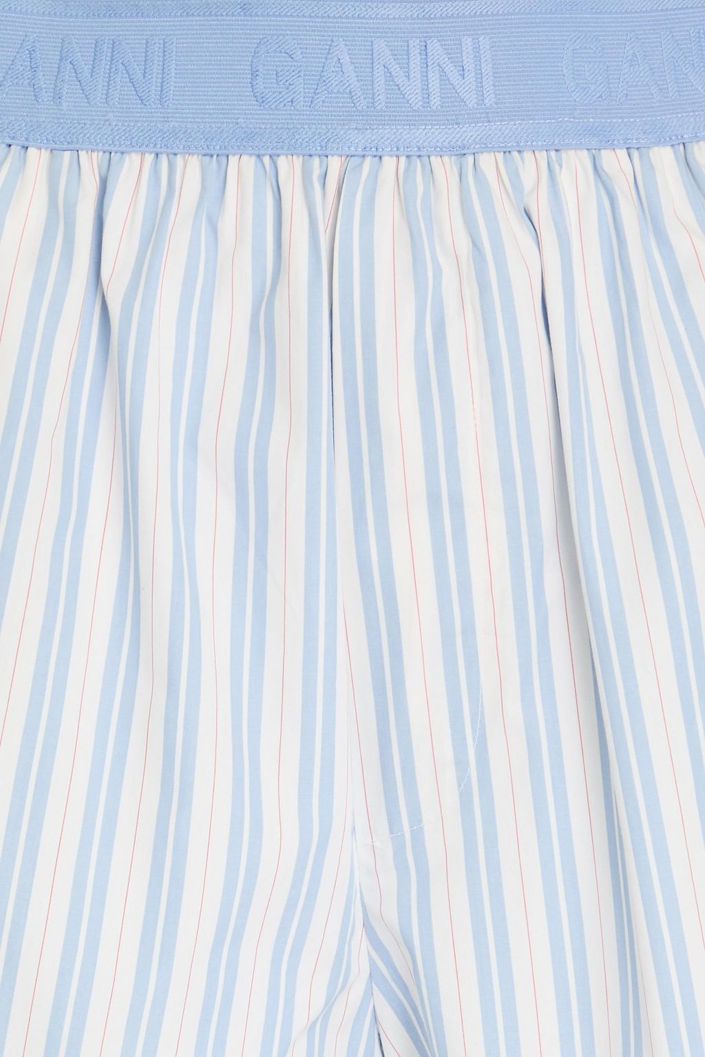 GANNI コットンポプリン ショートパンツ ストライプ