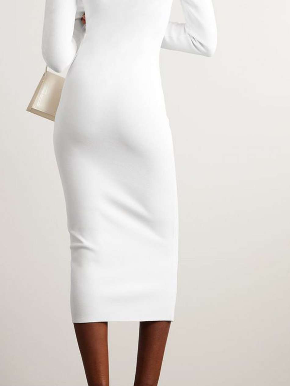 huela knitted midi dress