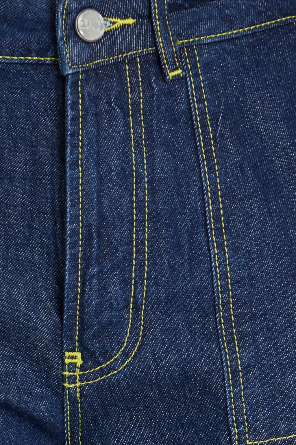 GANNI High-rise cargo jeans