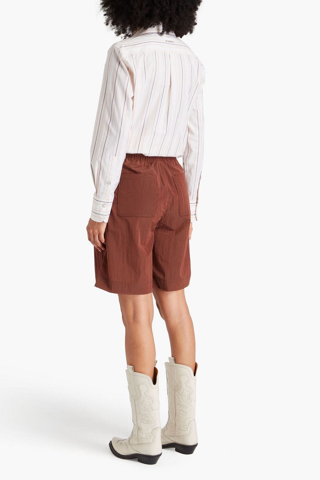 GANNI リップストップ ショートパンツ