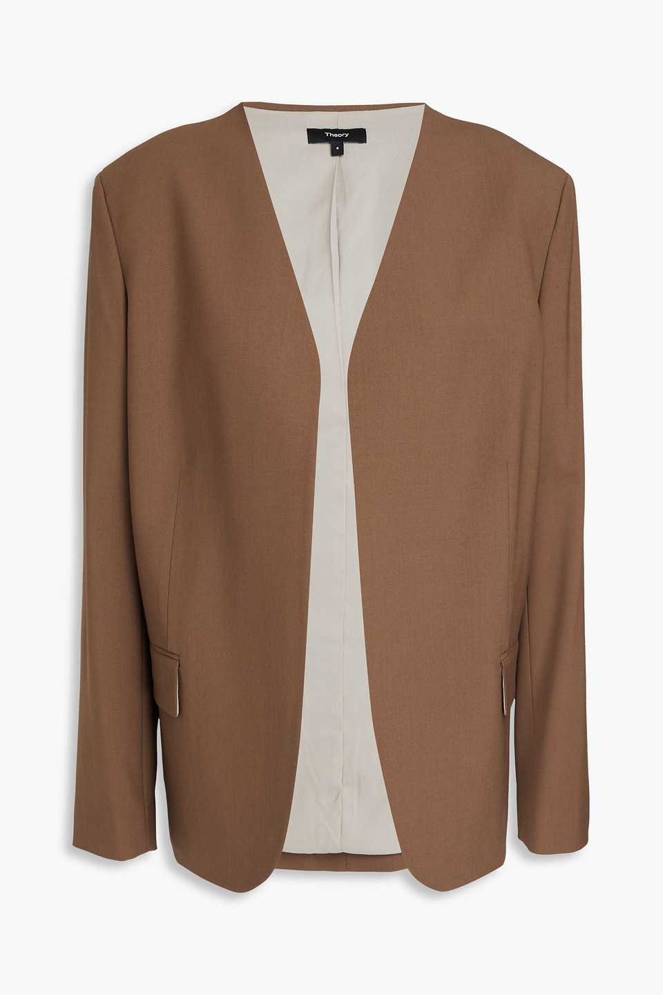 Theory - Wool-blend blazer - Neutral - US 8