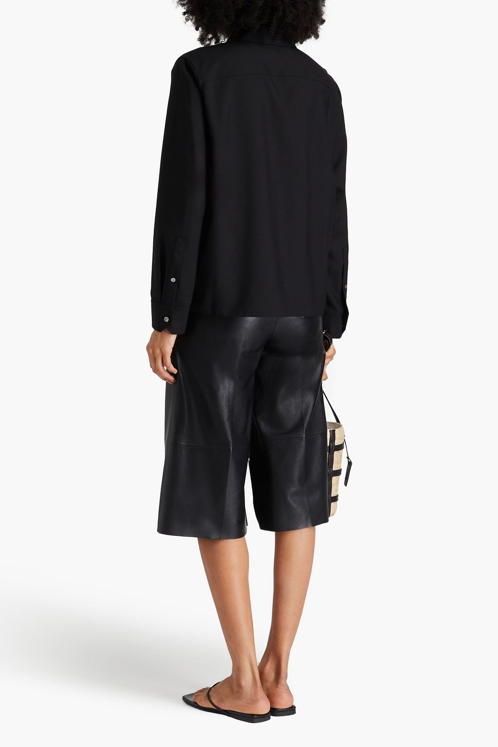 THEORY PROJECT Pleated wool blouse