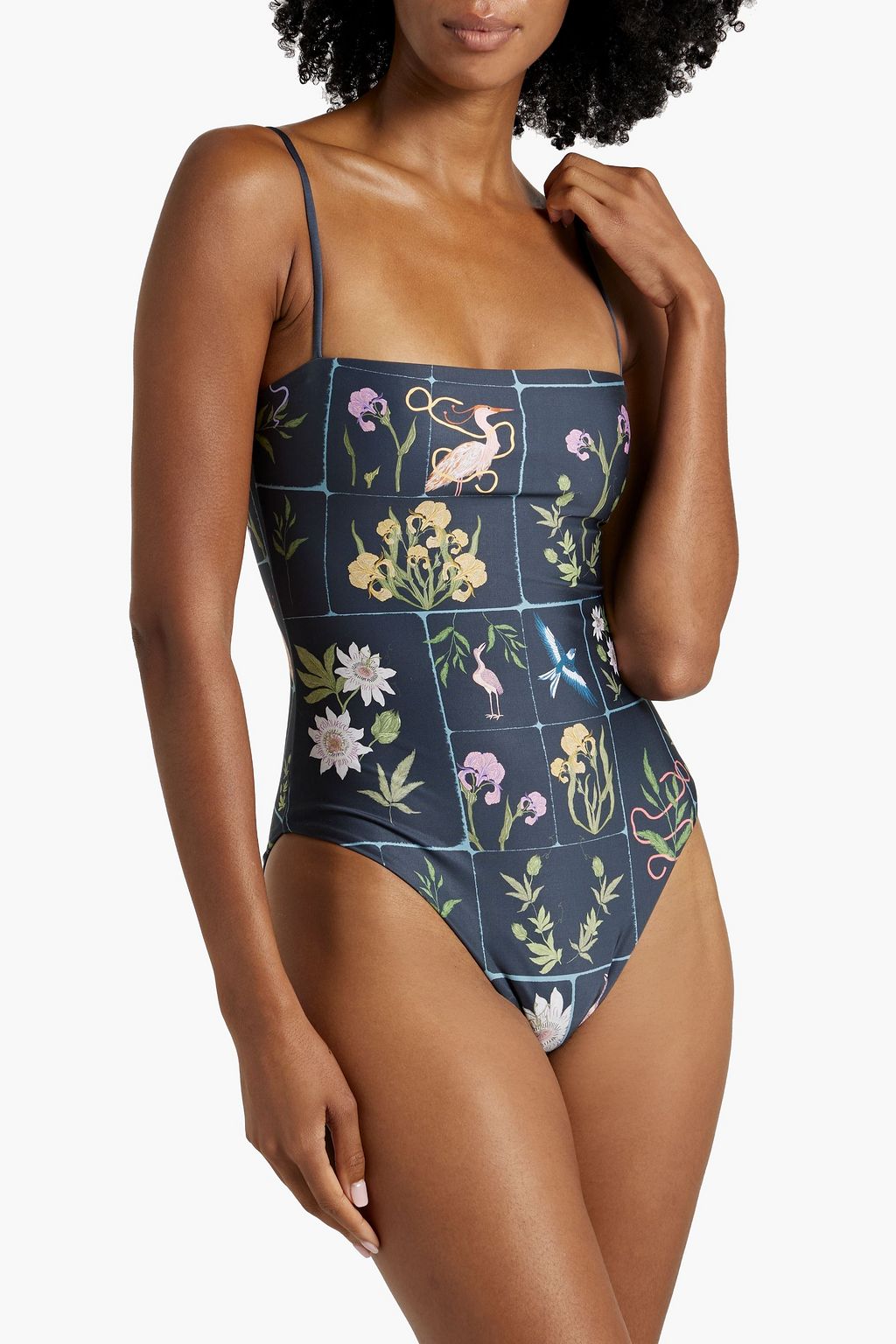 AGUA BY AGUA BENDITA Durazno Paraiso floral-print swimsuit