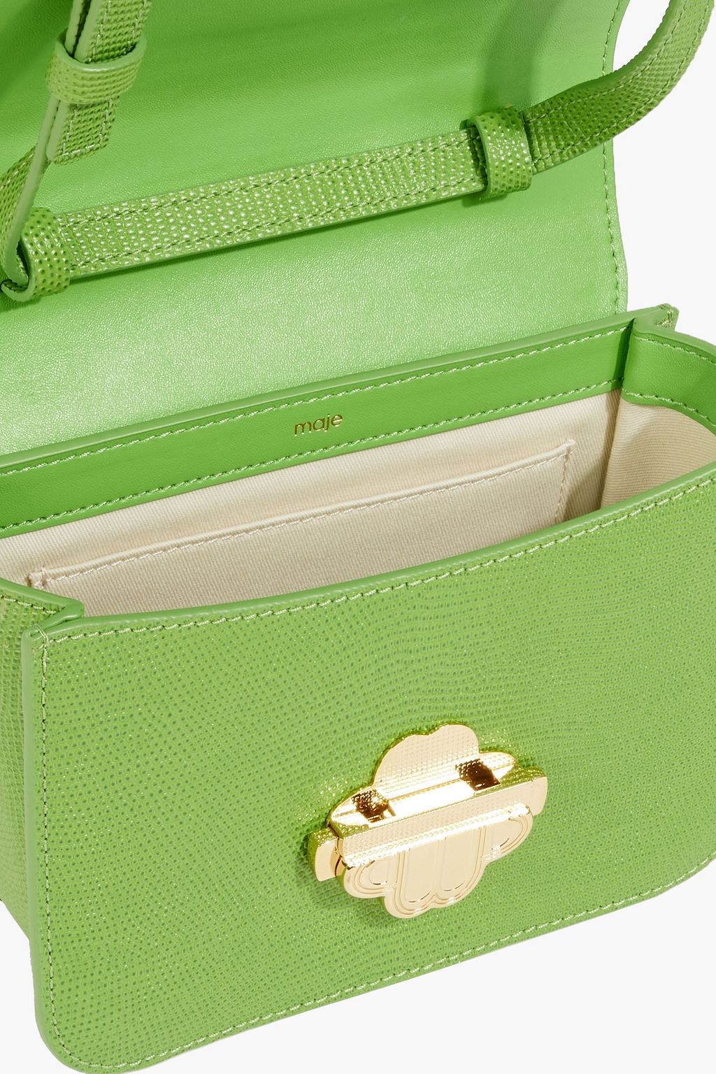 MAJE Lizard-effect leather cross-body bag
