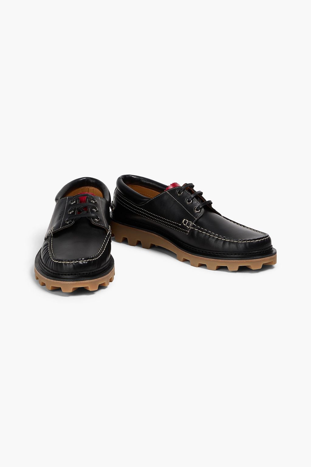 DUNHILL 가죽 보트 슈즈