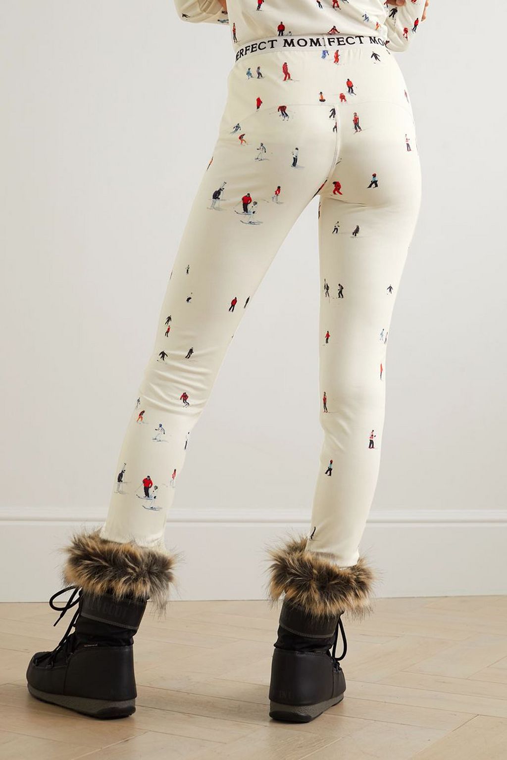PERFECT MOMENT Printed stretch-jersey leggings