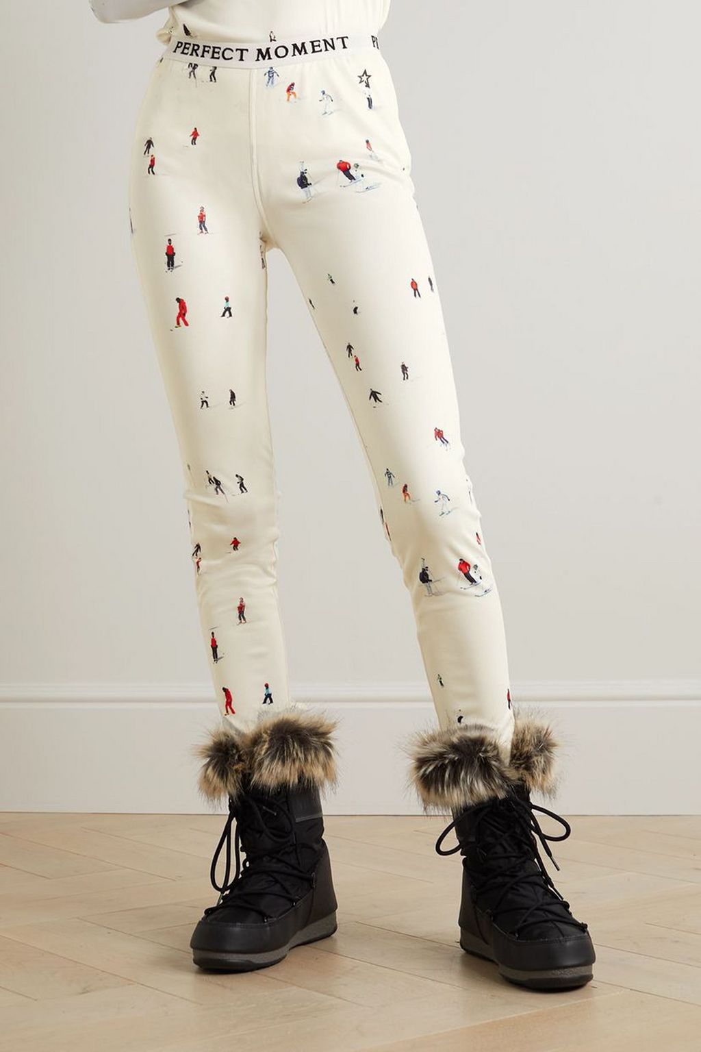 PERFECT MOMENT Printed stretch-jersey leggings