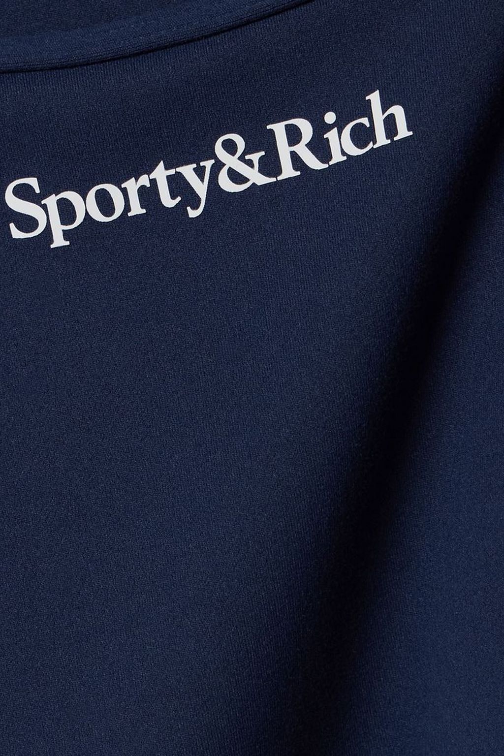 SPORTY & RICH Cropped printed stretch-jersey tank